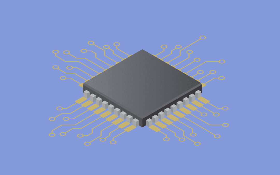 Graphic of a cpu core